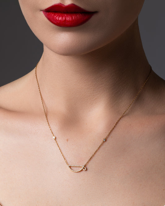 Hieroglyphic Letter "K" Necklace