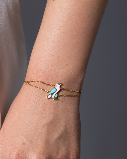 Hieroglyphic Letter "U" Colorful Bracelet