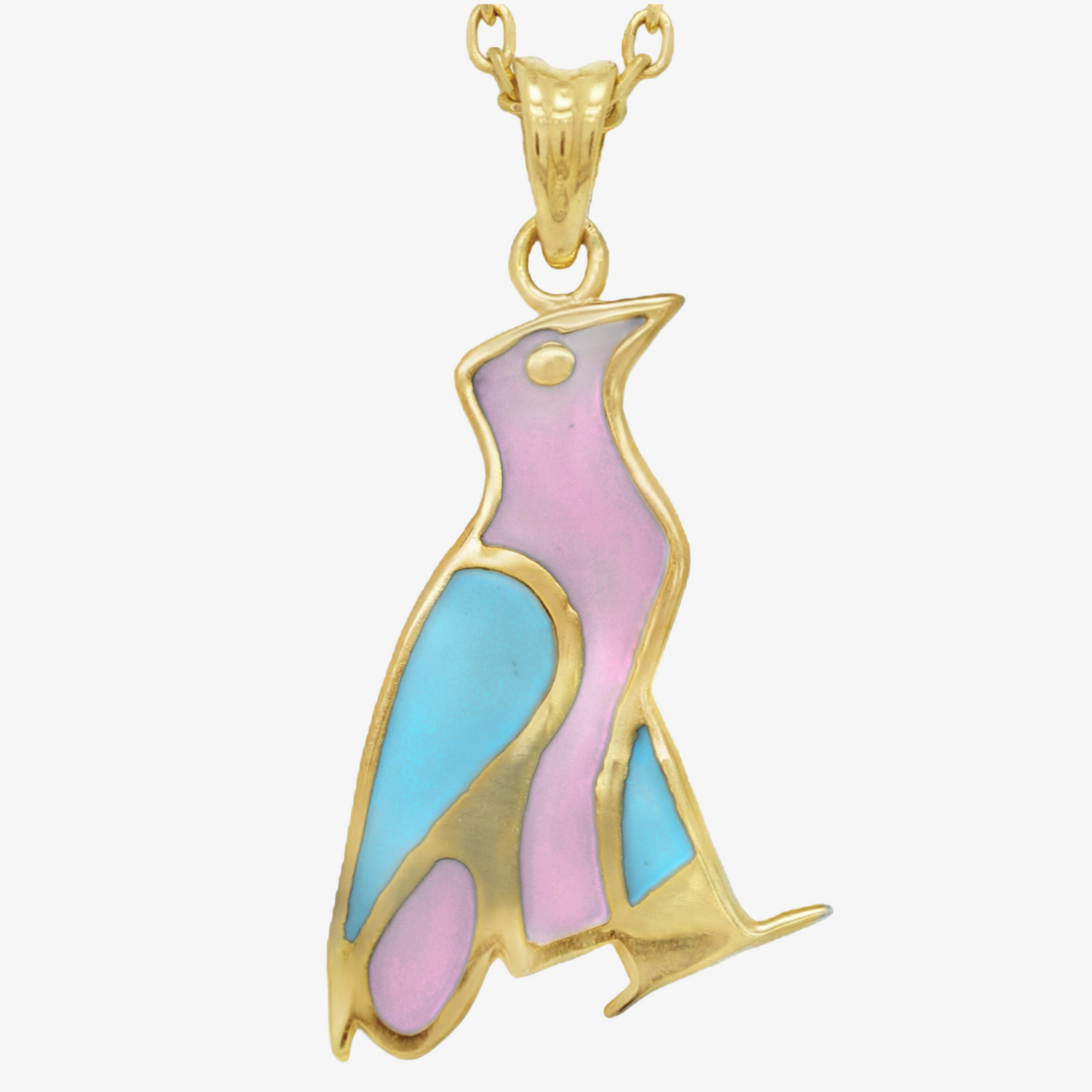 Hieroglyphic Letter "U" Colorful Necklace