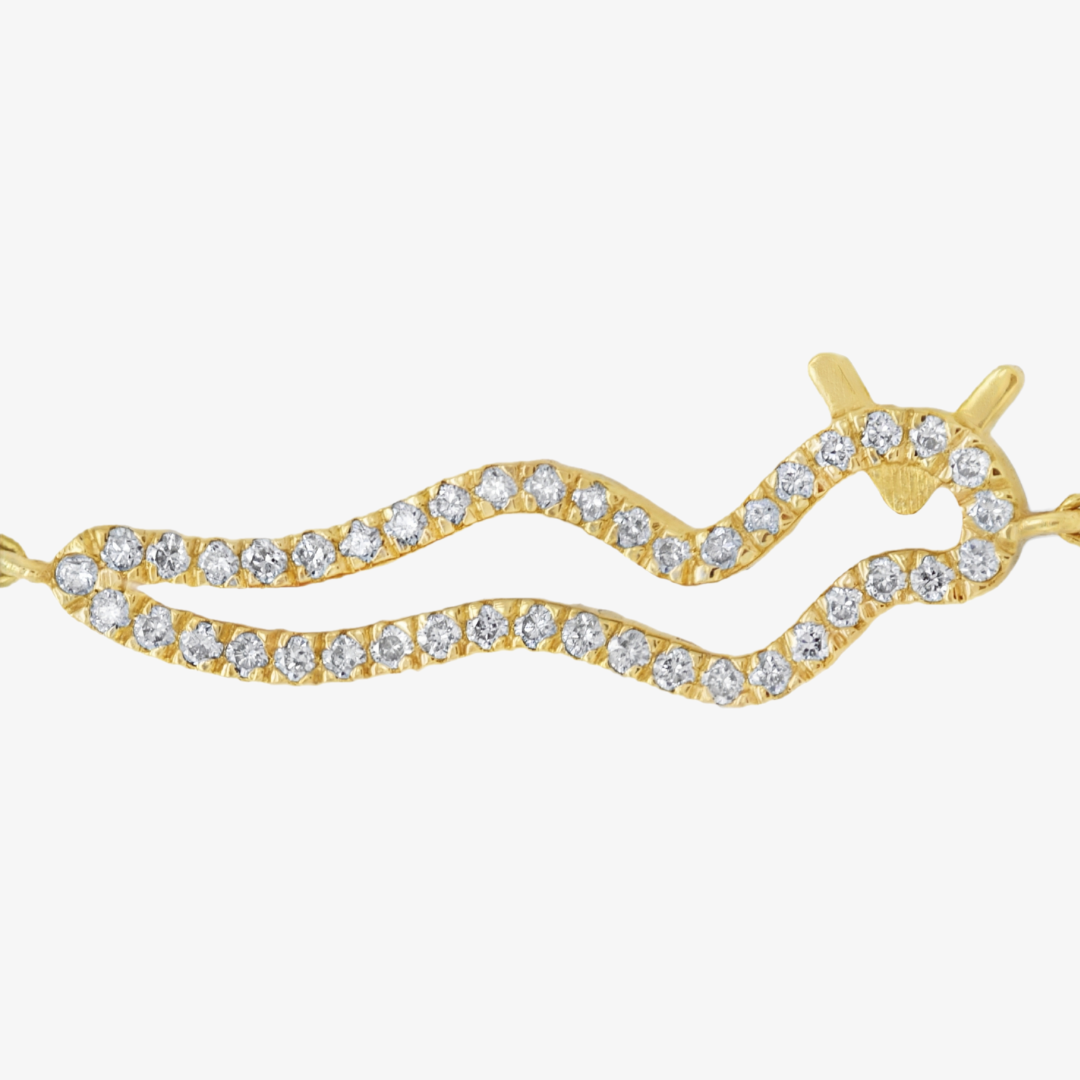 Hieroglyphic Letter "F" Bracelet