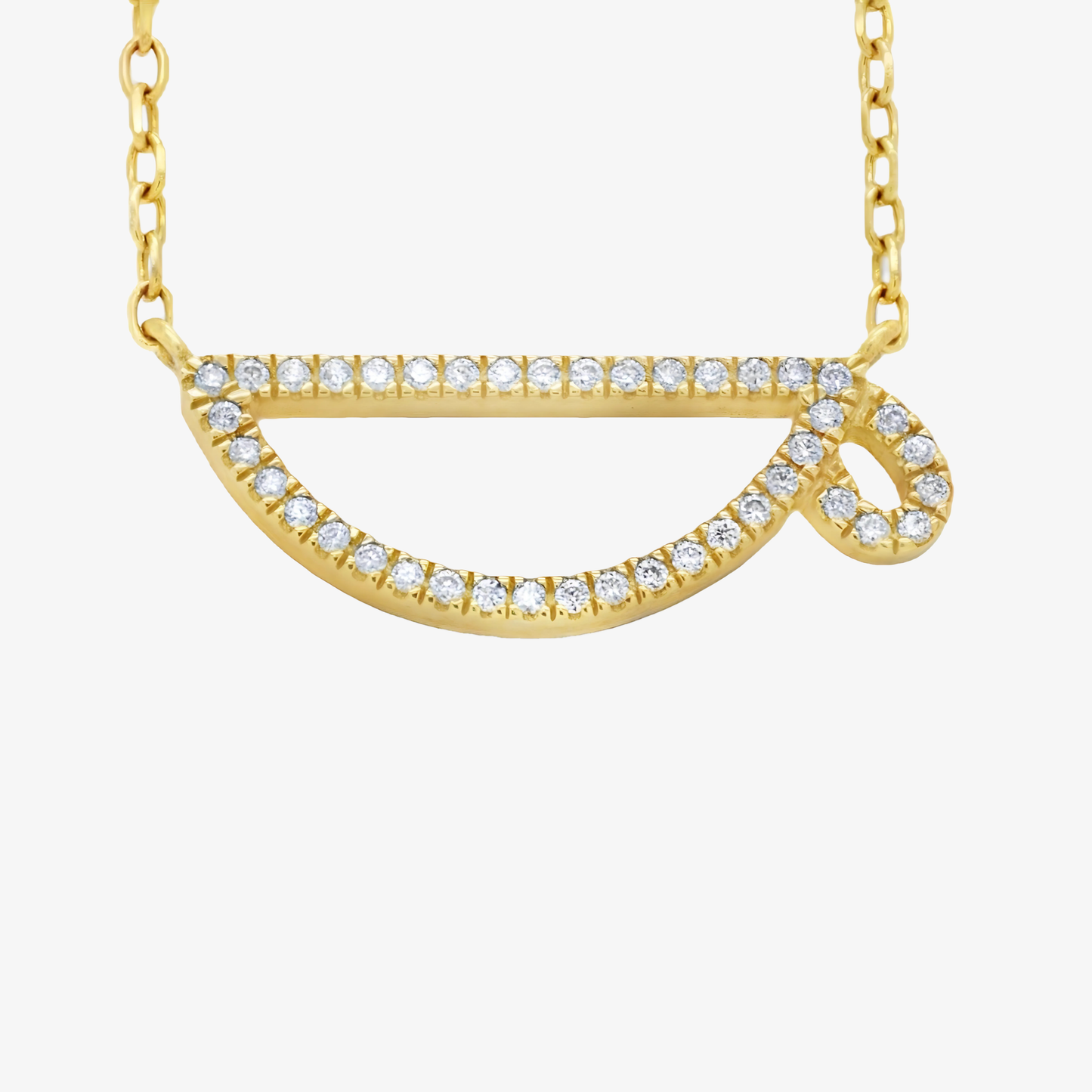 Hieroglyphic Letter "K" Necklace