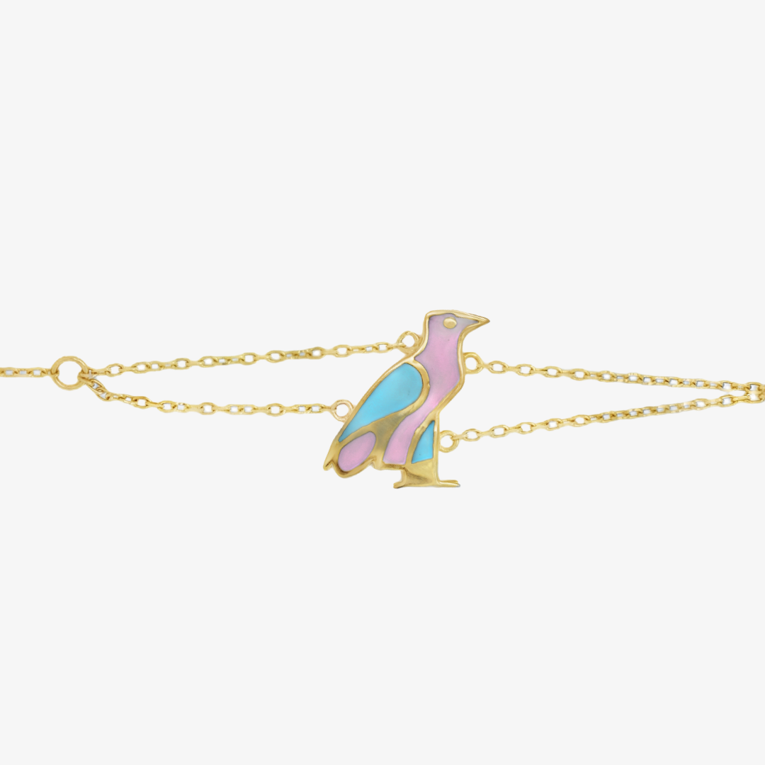Hieroglyphic Letter "U" Colorful Bracelet
