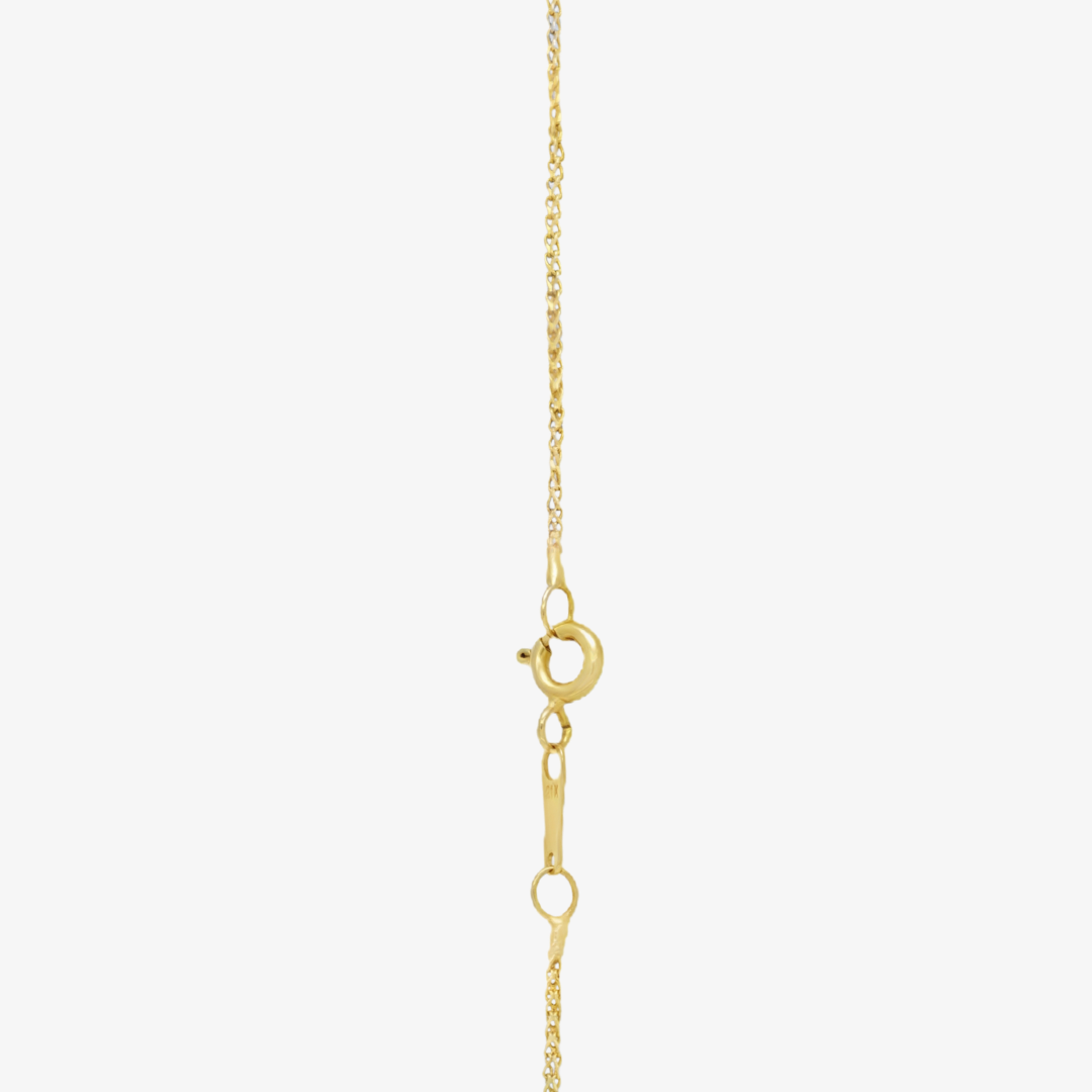 18K gold necklace in the name of