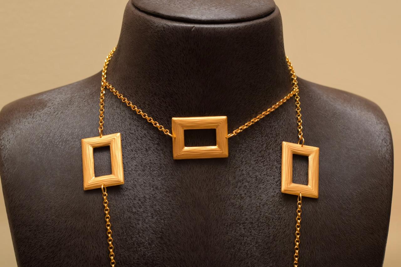 Geometric Elegance Necklace Set