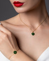 Gemini Emerald Bracelet
