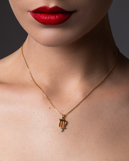 Virgo Symbol Necklace