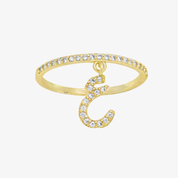 18K Gold Ayn Ring with Diamonds