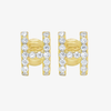 Gold Letter H Earrings