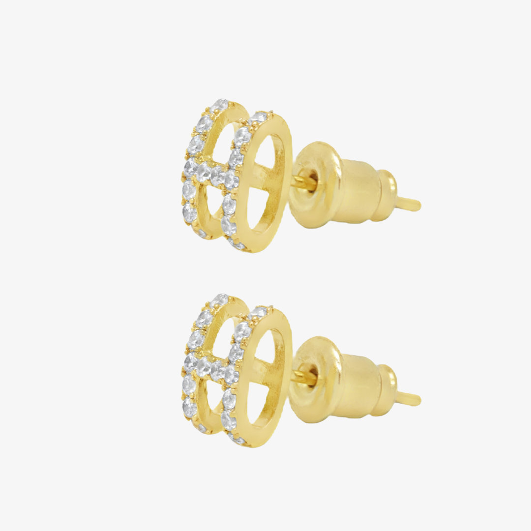 Golden Bloom Studs Earring