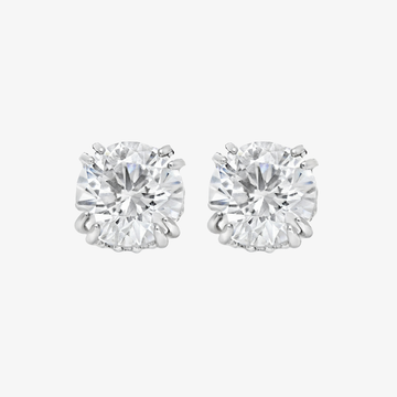 18K White Gold Earrings with Lab Diamond