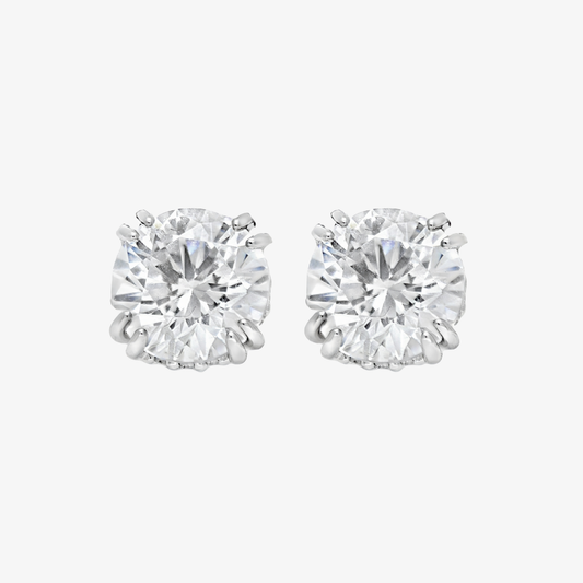 18K White Gold Earrings with Lab Diamond