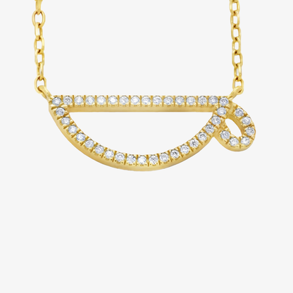 Hieroglyphic Letter "K" Necklace
