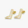 Hieroglyphic 'B' Earrings