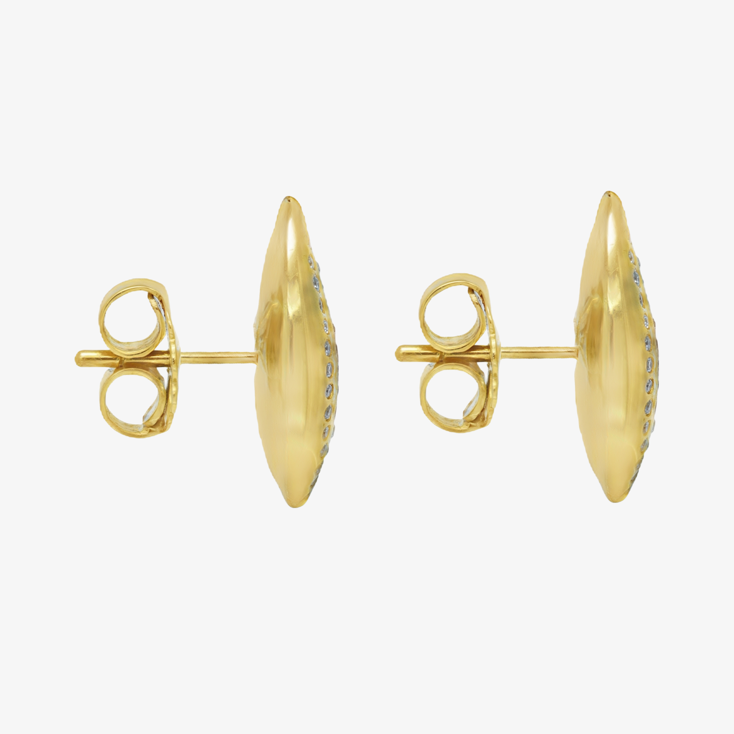 Golden Cowry Studs Earring