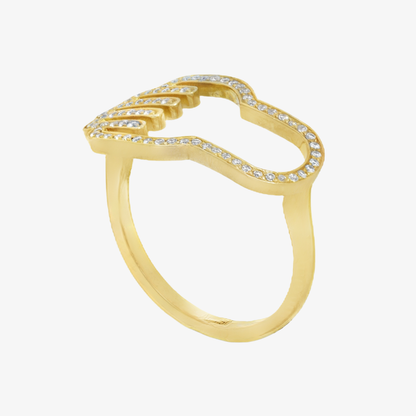 Hieroglyphic Letter "D" Glow Ring