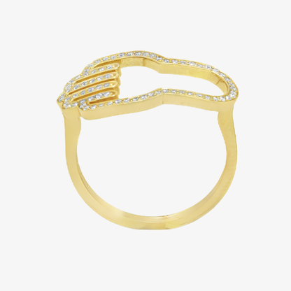 Hieroglyphic Letter "D" Glow Ring