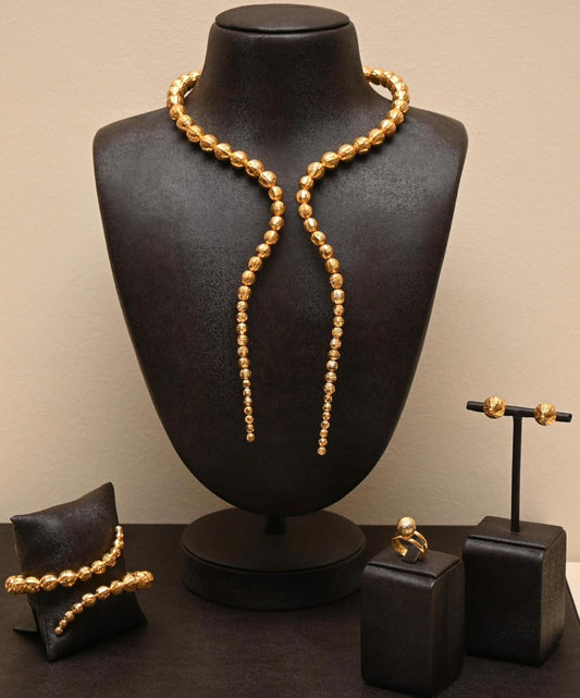 Golden Lariat Pearl Ball Set